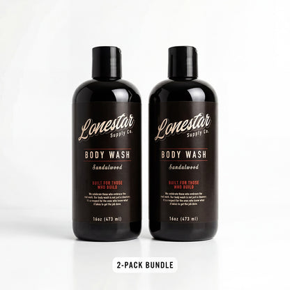 Heavy-Duty Body Wash 2-Pack – Natural Degreasing Formula (16oz Bottles) | Lonestar Supply Co